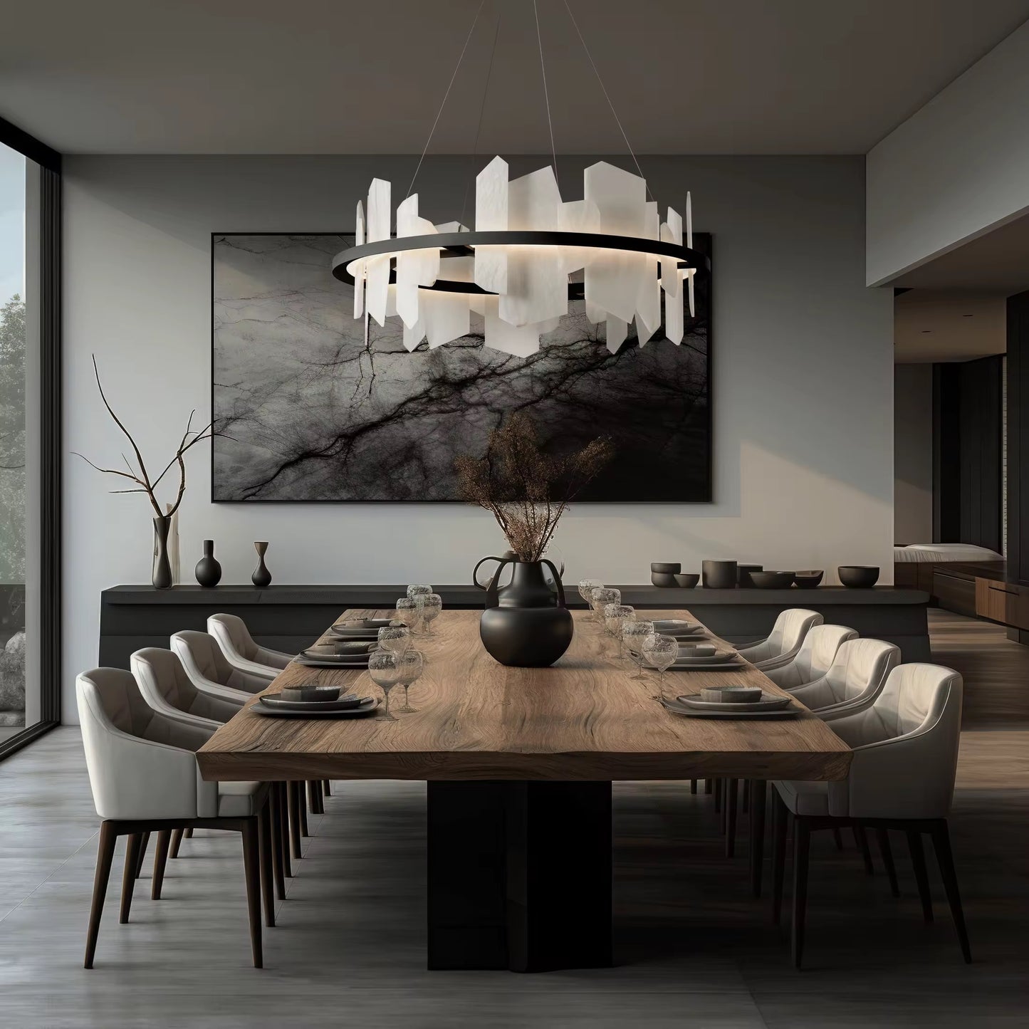 The Imara Alabaster Chandelier