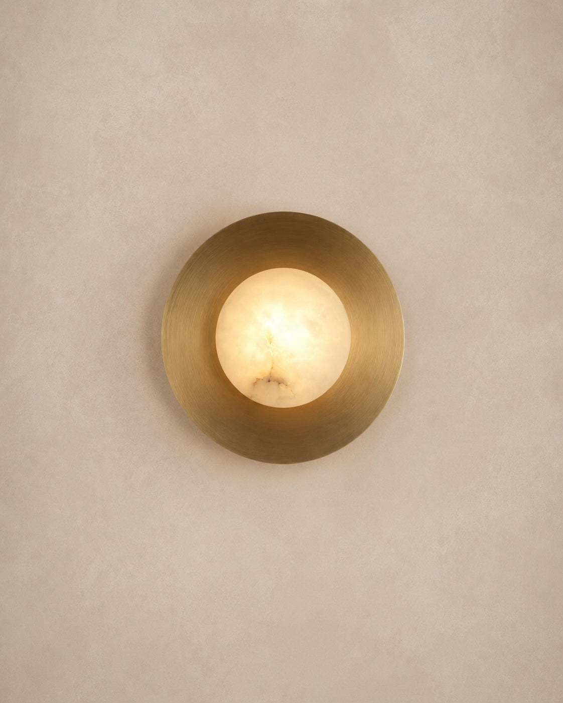 The Ora Sconce - alabaster lighting fixture | Athiri Home