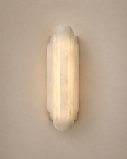 The Liora Sconce - alabaster lighting fixture | Athiri Home