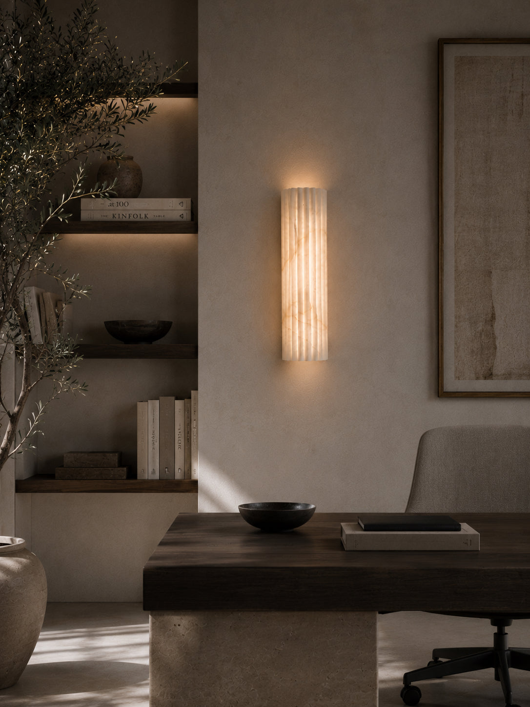 The Cypress Alabaster Sconce